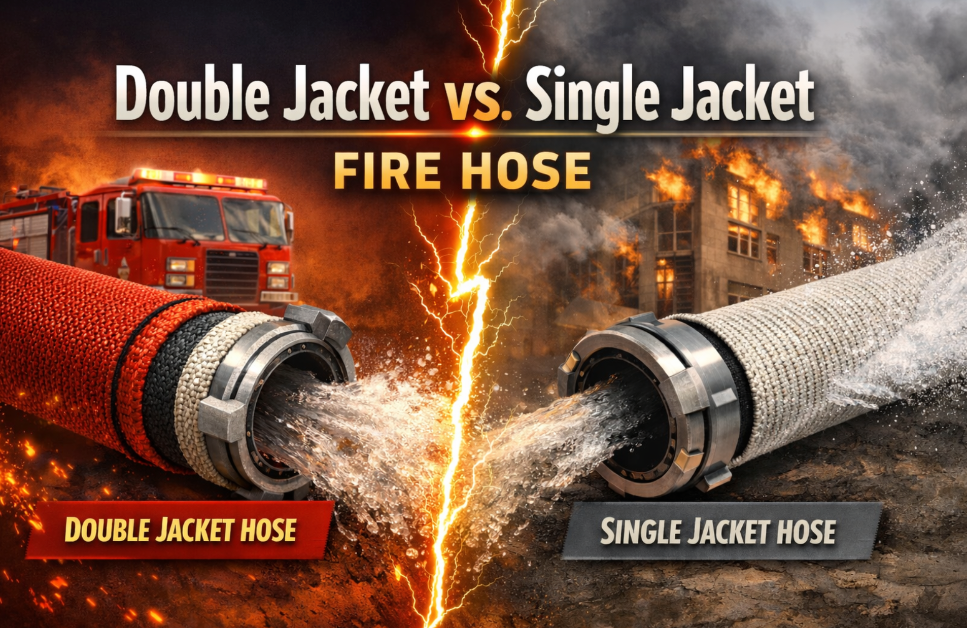 double vs single jacket fire hose