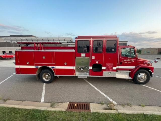 Fire Safety USA Used Fire Truck Fire_Safety_USA 1996 Freightliner Enclosed Top Mount Pumper