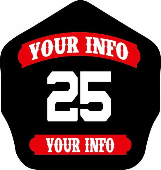 Golfire Leather Front Fire_Safety_USA Keychain Leather Front