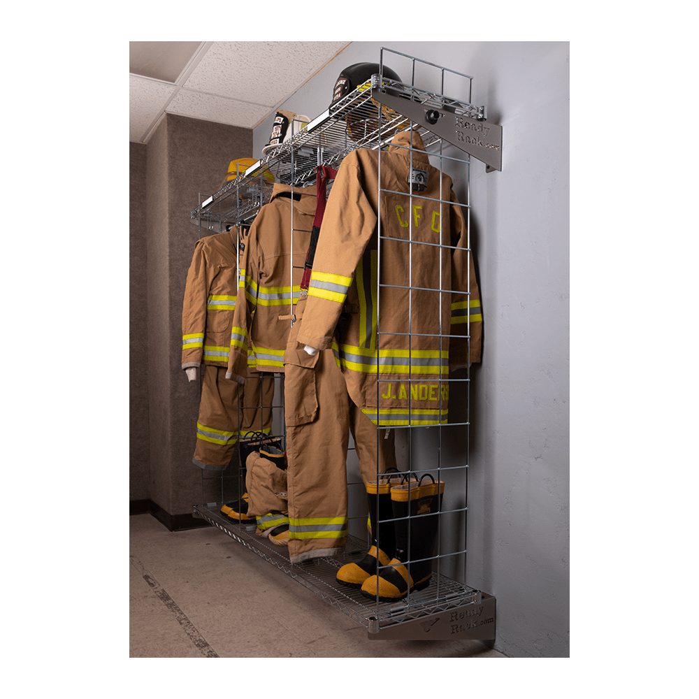 Ready Rack Gear Storage Fire_Safety_USA New-Tech Wall Mounted Ready Rack 18" Wide