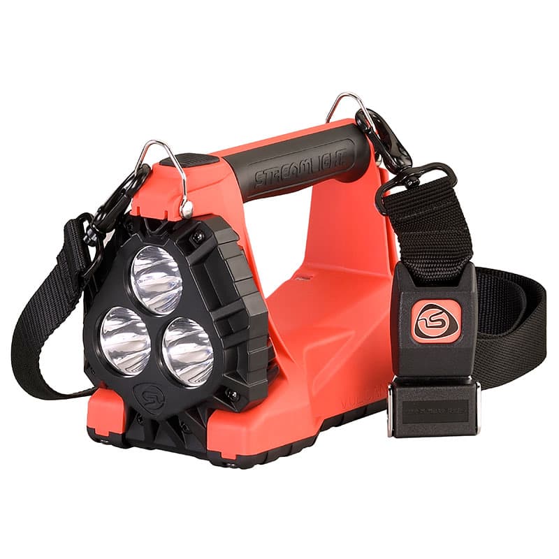 vulcan streamlight flashlight Fire Vulcan LED Standard System With 8 operational modes and dual rear blue LEDs Streamlight Vulcan 180 Rechargeable Lantern