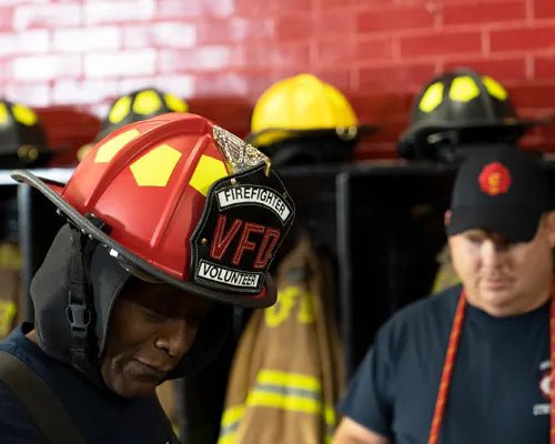 Bullard Helmet Fire_Safety_USA Bullard UST Super Lightweight Fire Helmet with 6" Brass Eagle - Glossy Finish