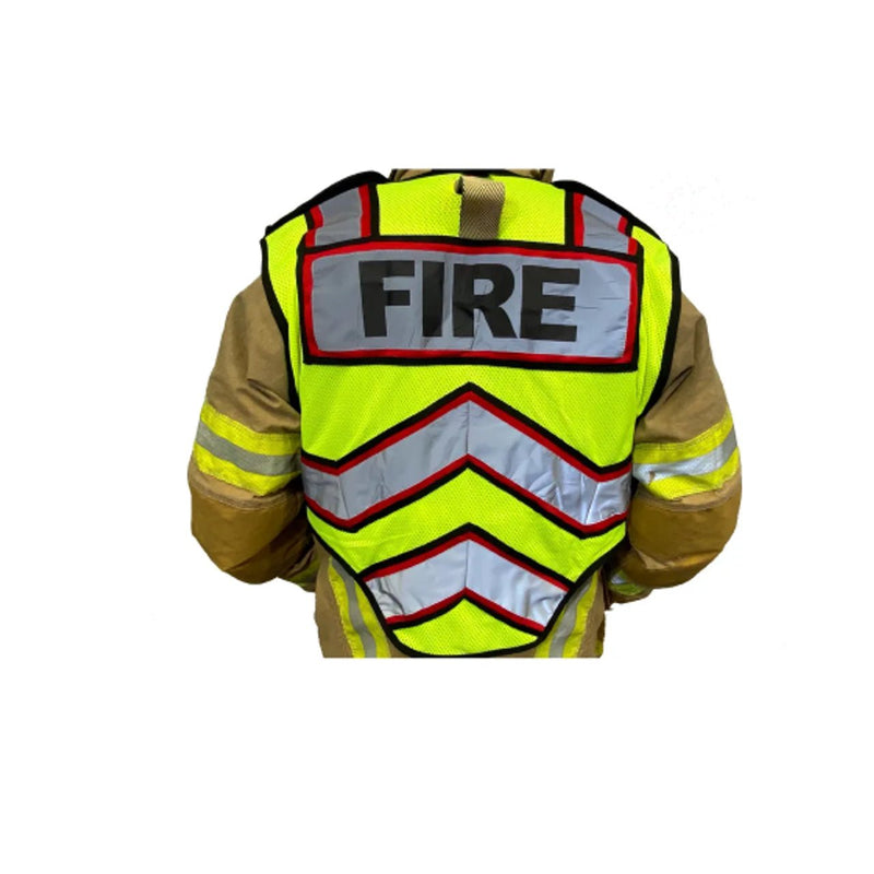 Fire Ninja Safety Vests Fire_Safety_USA Fire Ninja Ultra-bright Red-Fire Public Safety Vest