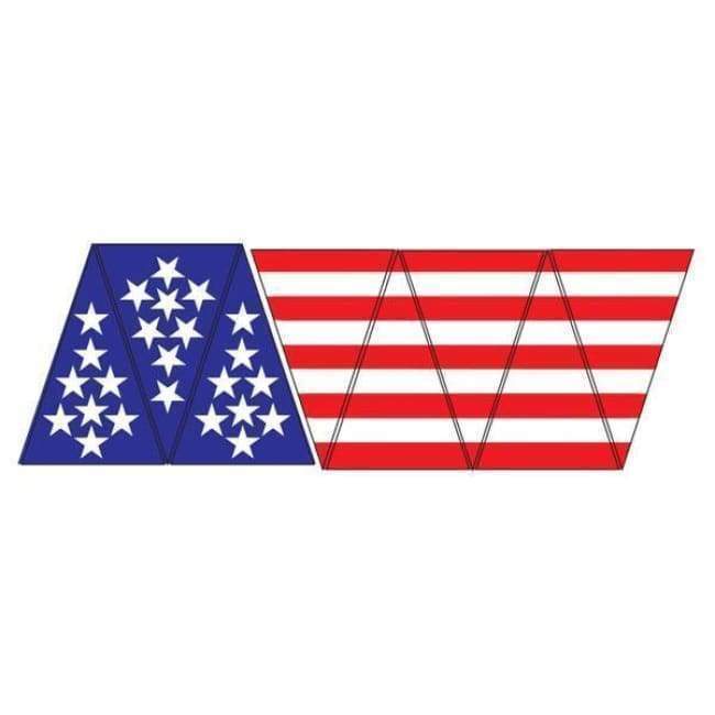 Pacific Reflex Signs Decals Helmet Flag Triangles – 1 set