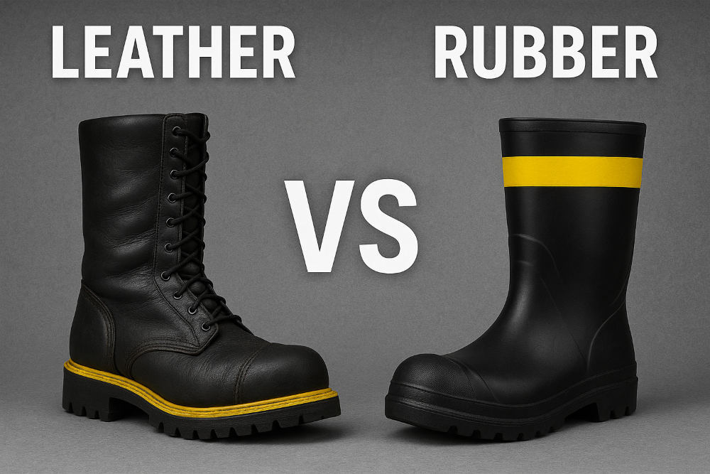 2026 Fire Boot Comparison - Leather vs Rubber