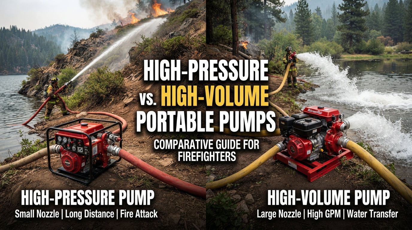 High-Pressure vs. High-Volume Portable Pumps: Which Does Your Department Need?
