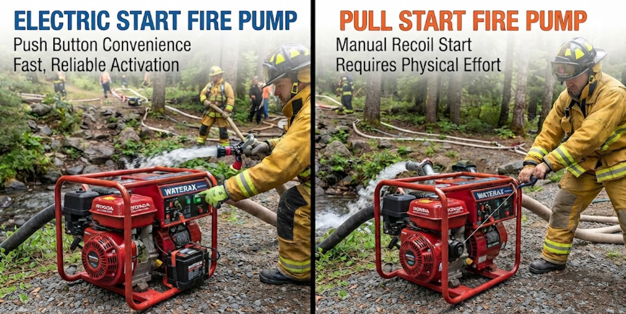 Electric Start vs. Pull Start Portable Fire Pumps: Which Should You Buy?