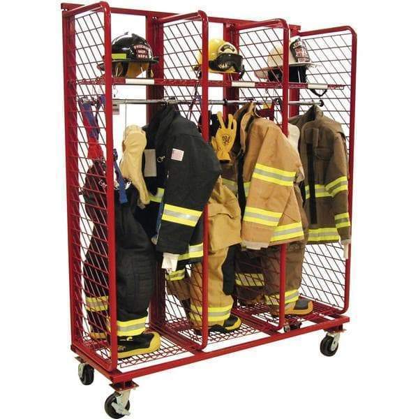 Fire Department Gear Lockers - Ready Storage Racks & Organizers - Fire ...