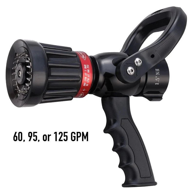 Fire Hose Nozzles Direct Nozzles Fire_Safety_USA 1-1/2" Constant Gallonage Nozzle 60, 95, or 125 GPM (Preset to 125 GPM)