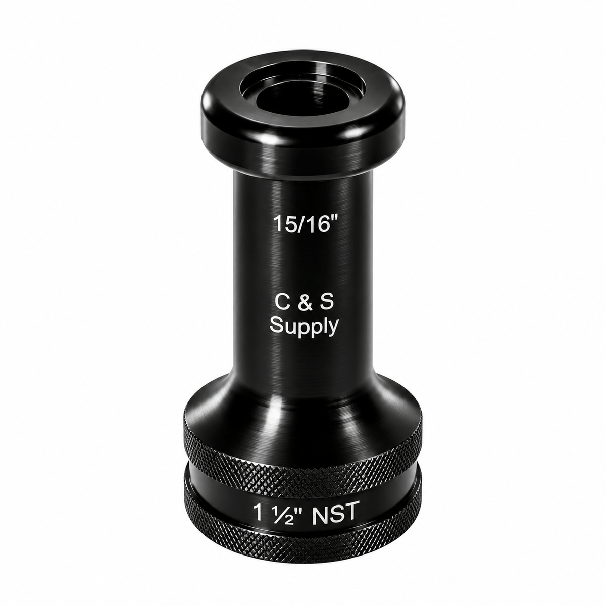 C & S Supply Smooth Bore Tips Fire_Safety_USA 1-1/2" Straight Bore Nozzle with 15/16" Outlet