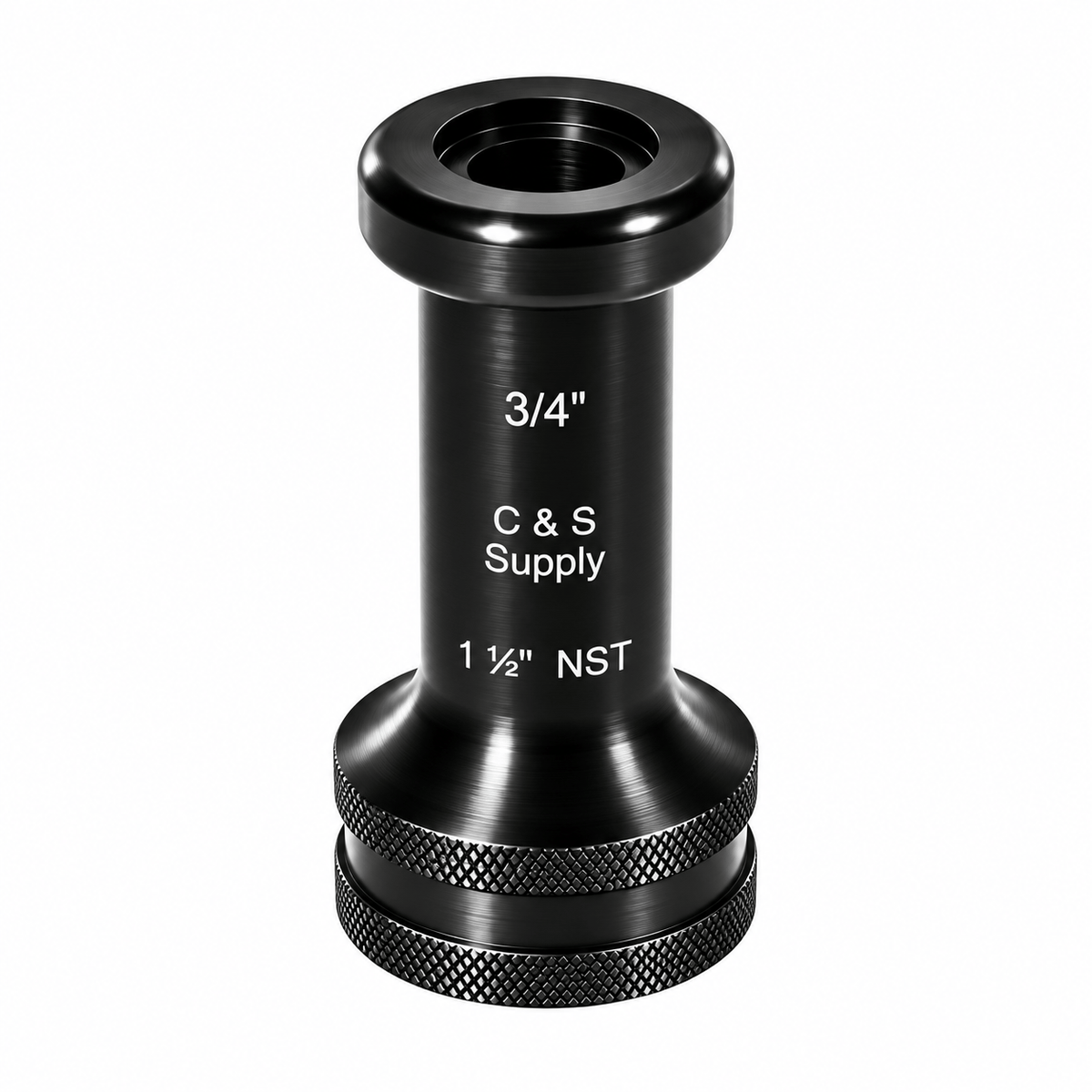C & S Supply Smooth Bore Tips Fire_Safety_USA 1-1/2" Straight Bore Nozzle with 3/4" Outlet
