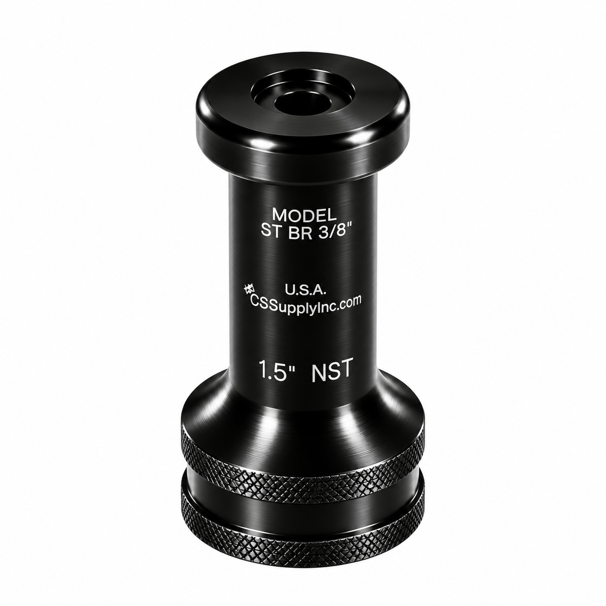 C & S Supply Smooth Bore Tips Fire_Safety_USA 1-1/2" Straight Bore Nozzle with 3/8" Outlet
