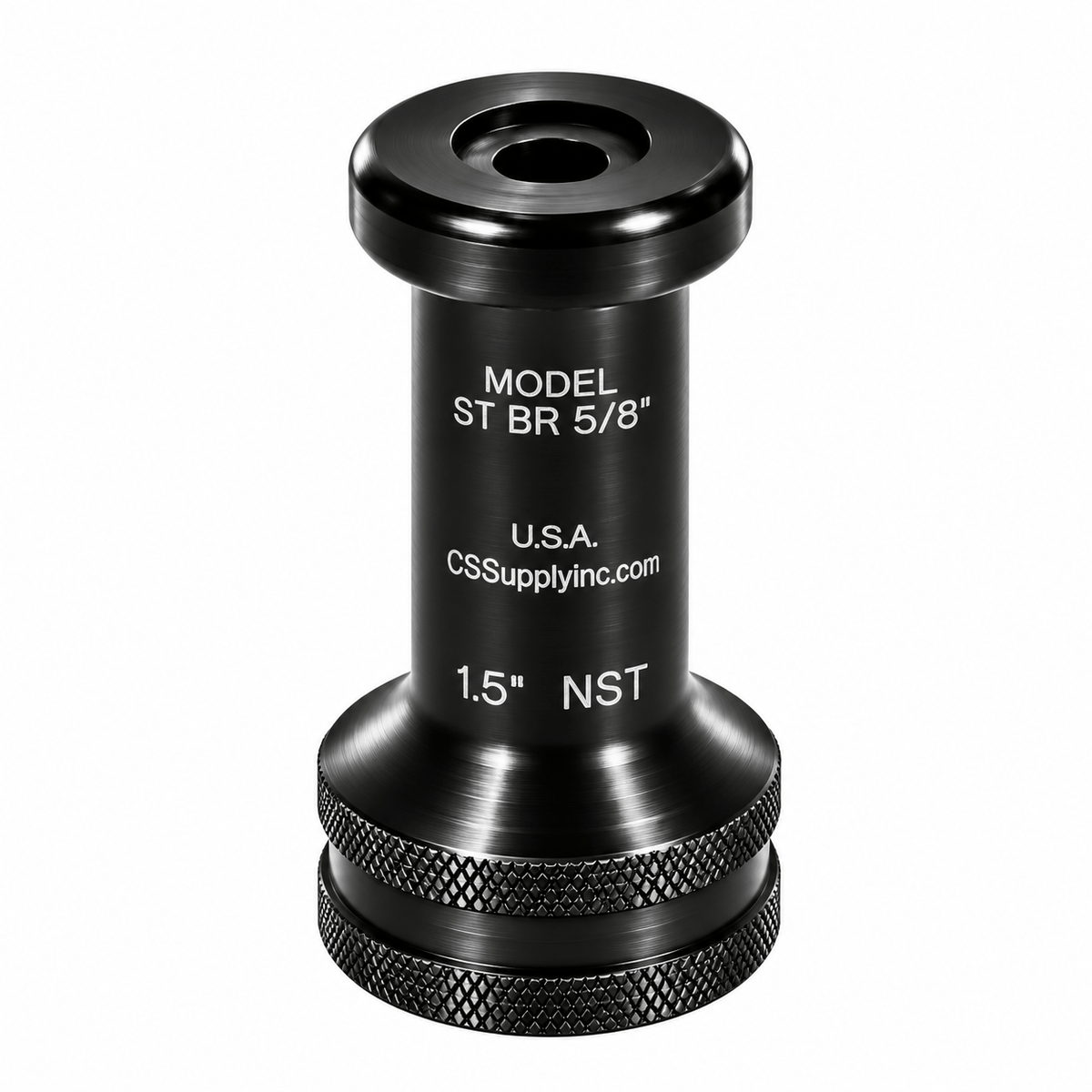 C & S Supply Smooth Bore Tips Fire_Safety_USA 1-1/2" Straight Bore Nozzle with 5/8" Outlet