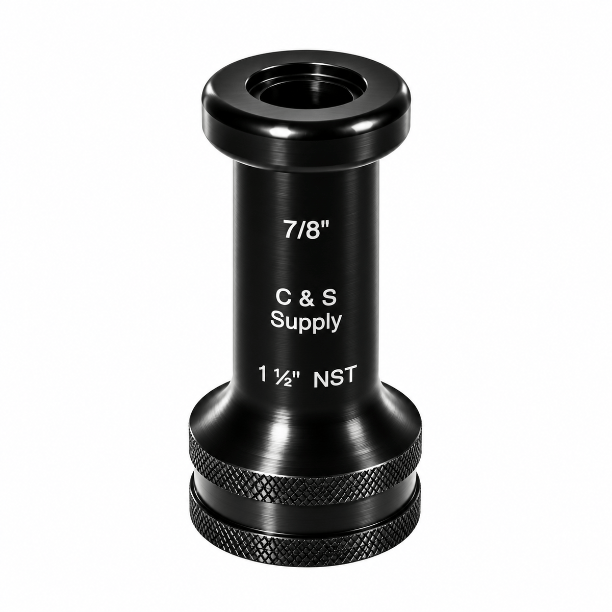 C & S Supply Smooth Bore Tips Fire_Safety_USA 1-1/2" Straight Bore Nozzle with 7/8" Outlet