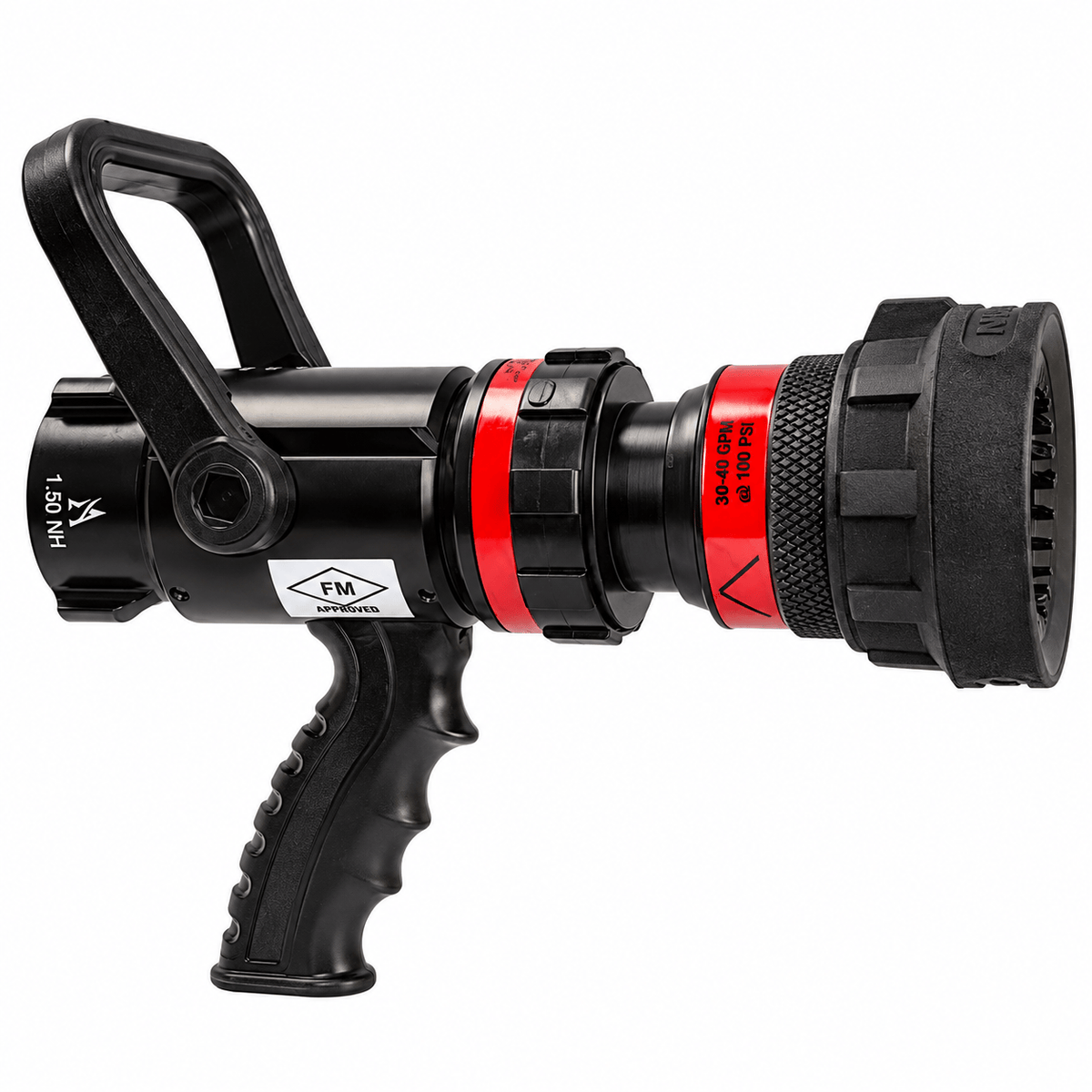 Akron Brass Nozzles Fire_Safety_USA 1.5" Turbojet Nozzle with Pistol Grip