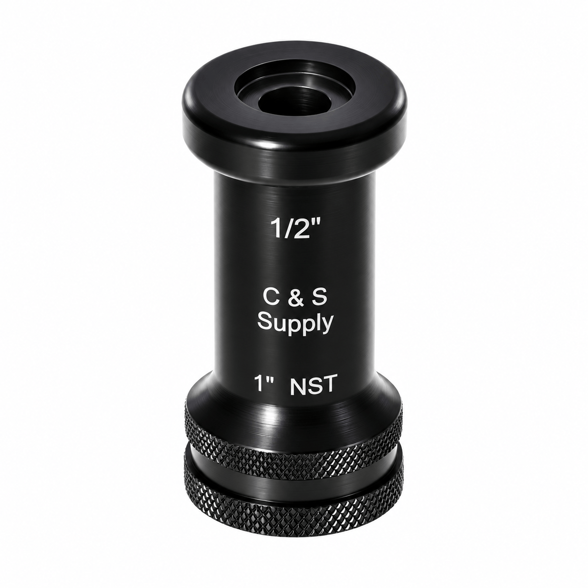 C & S Supply Smooth Bore Tips Fire_Safety_USA 1" Straight Bore Nozzle with 1/2" Outlet