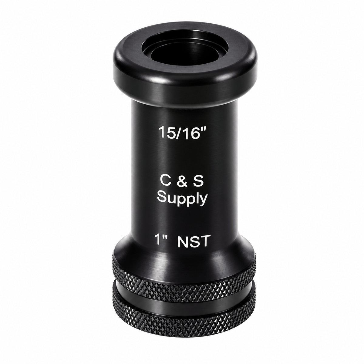 C & S Supply Smooth Bore Tips Fire_Safety_USA 1" Straight Bore Nozzle with 15/16" Outlet