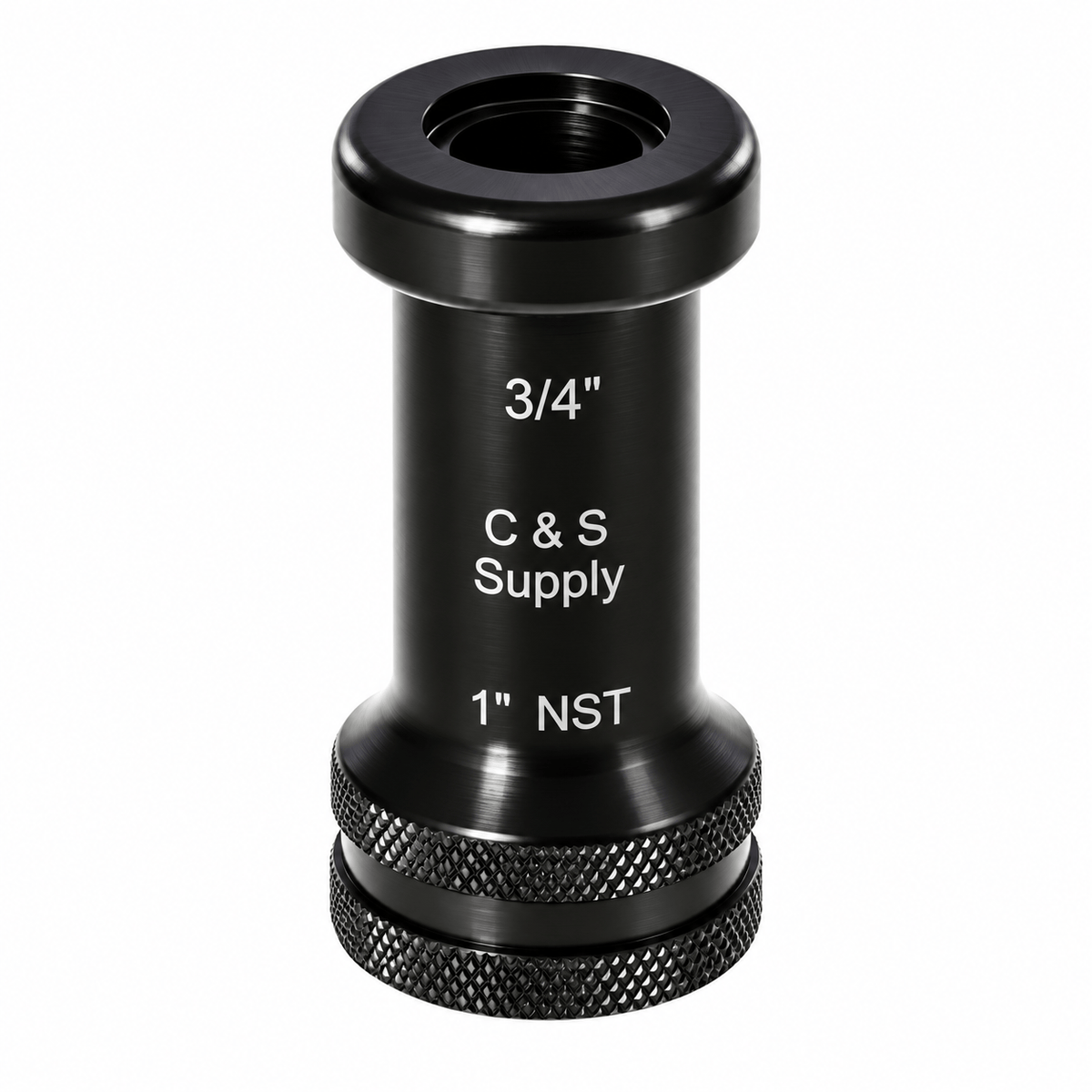 C & S Supply Smooth Bore Tips Fire_Safety_USA 1" Straight Bore Nozzle with 3/4" Outlet