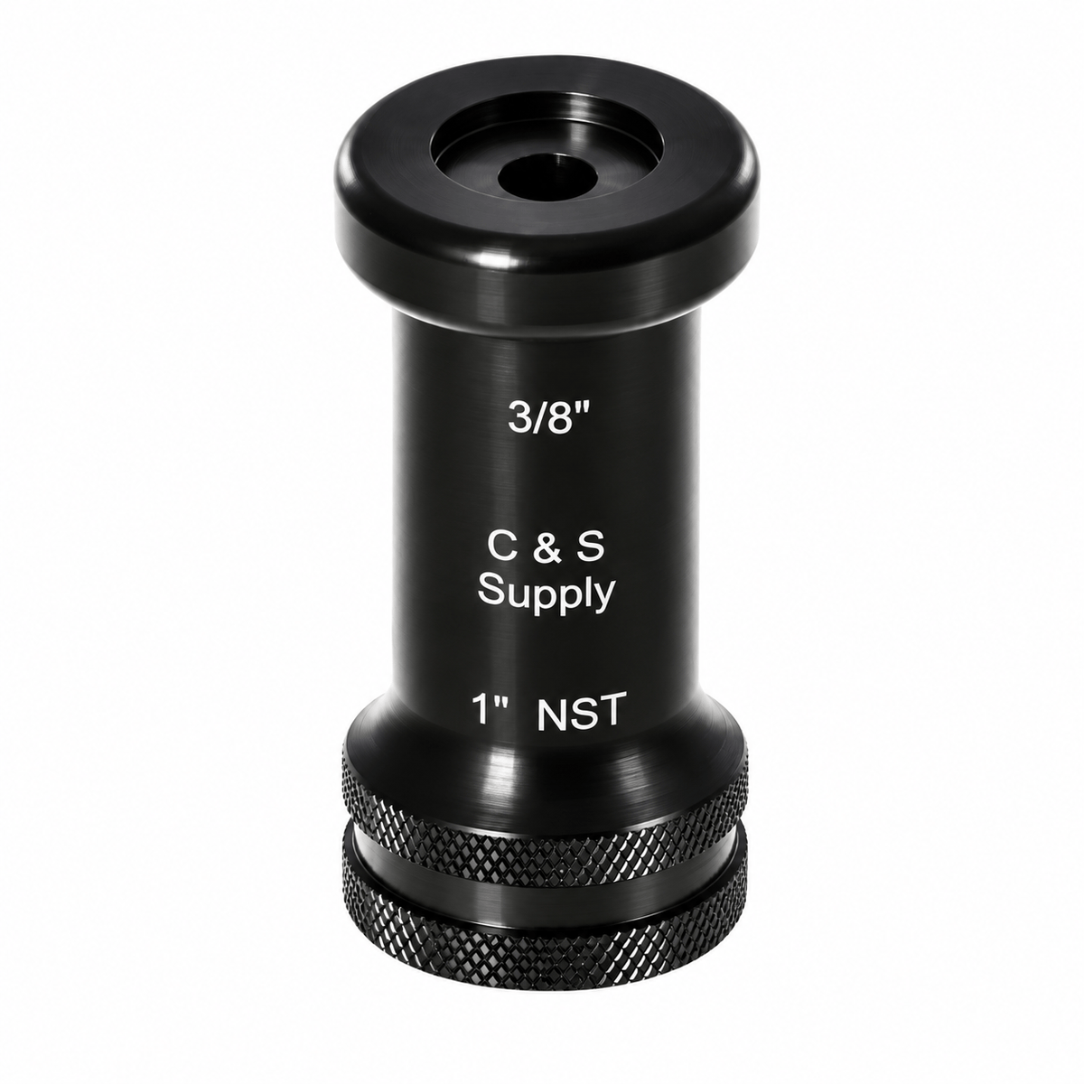 C & S Supply Smooth Bore Tips Fire_Safety_USA 1" Straight Bore Nozzle with 3/8" Outlet