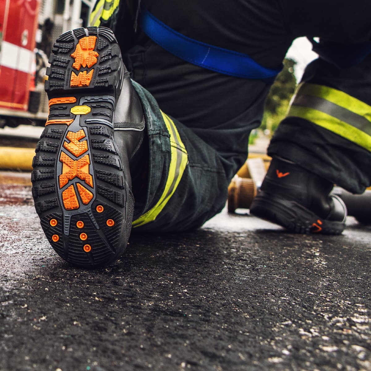 Lion Boots Fire_Safety_USA 14" Knockdown Elite Bunker Boot - Men's