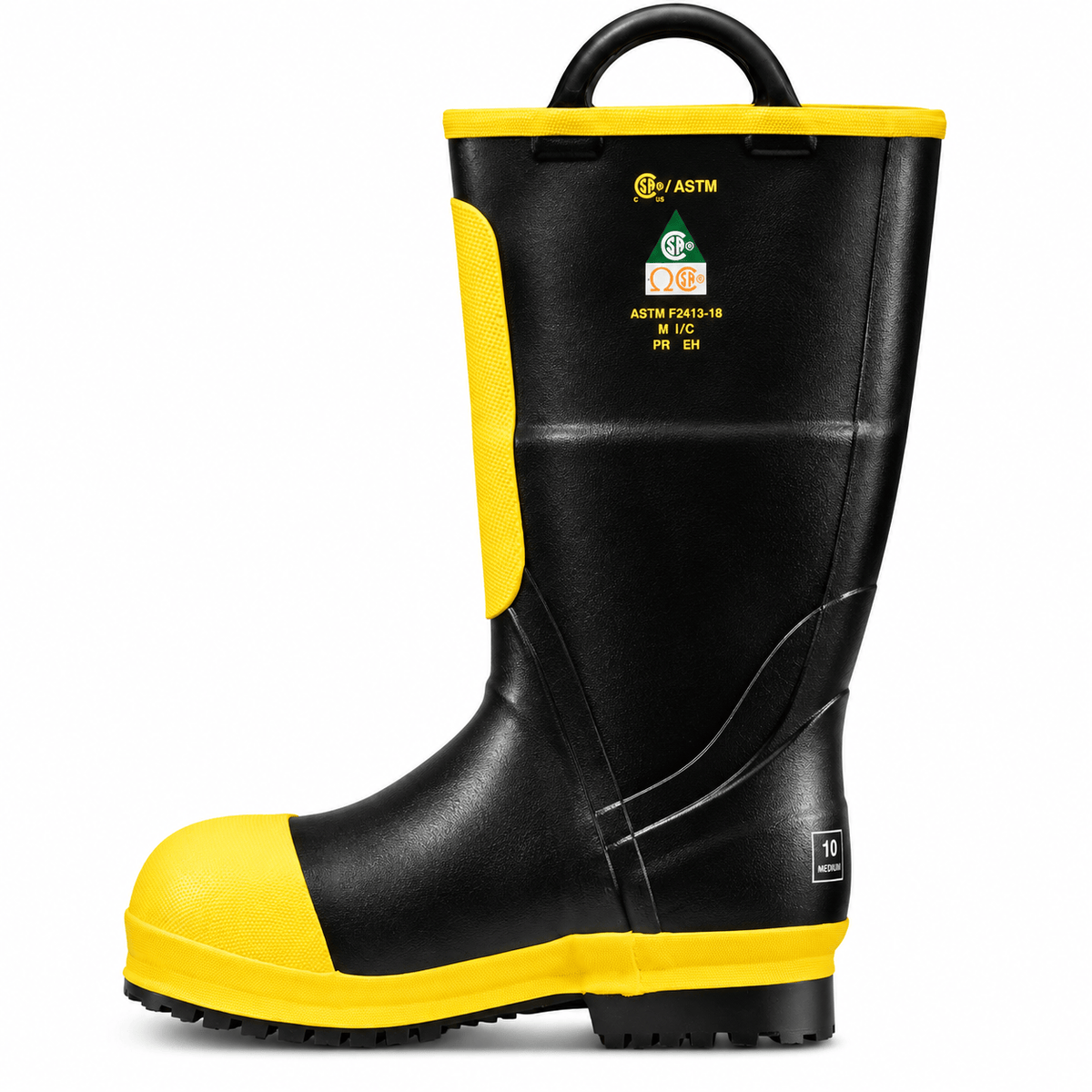 Black Diamond Boots Fire_Safety_USA 16" Rubber Fire Boot