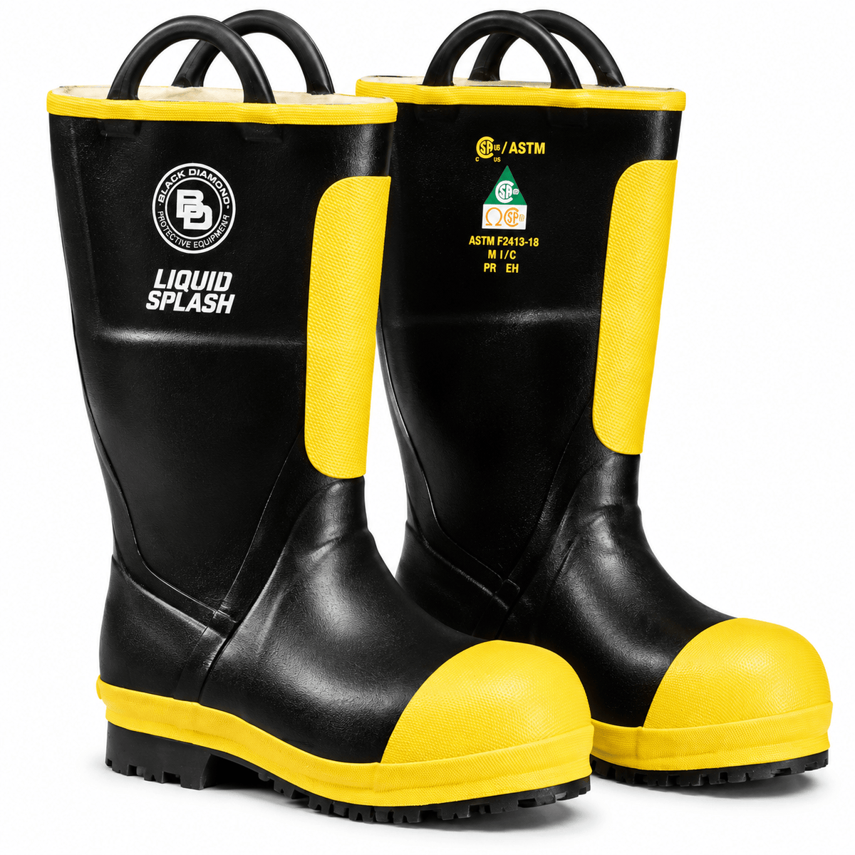 Black Diamond Boots Fire_Safety_USA 16" Rubber Fire Boot