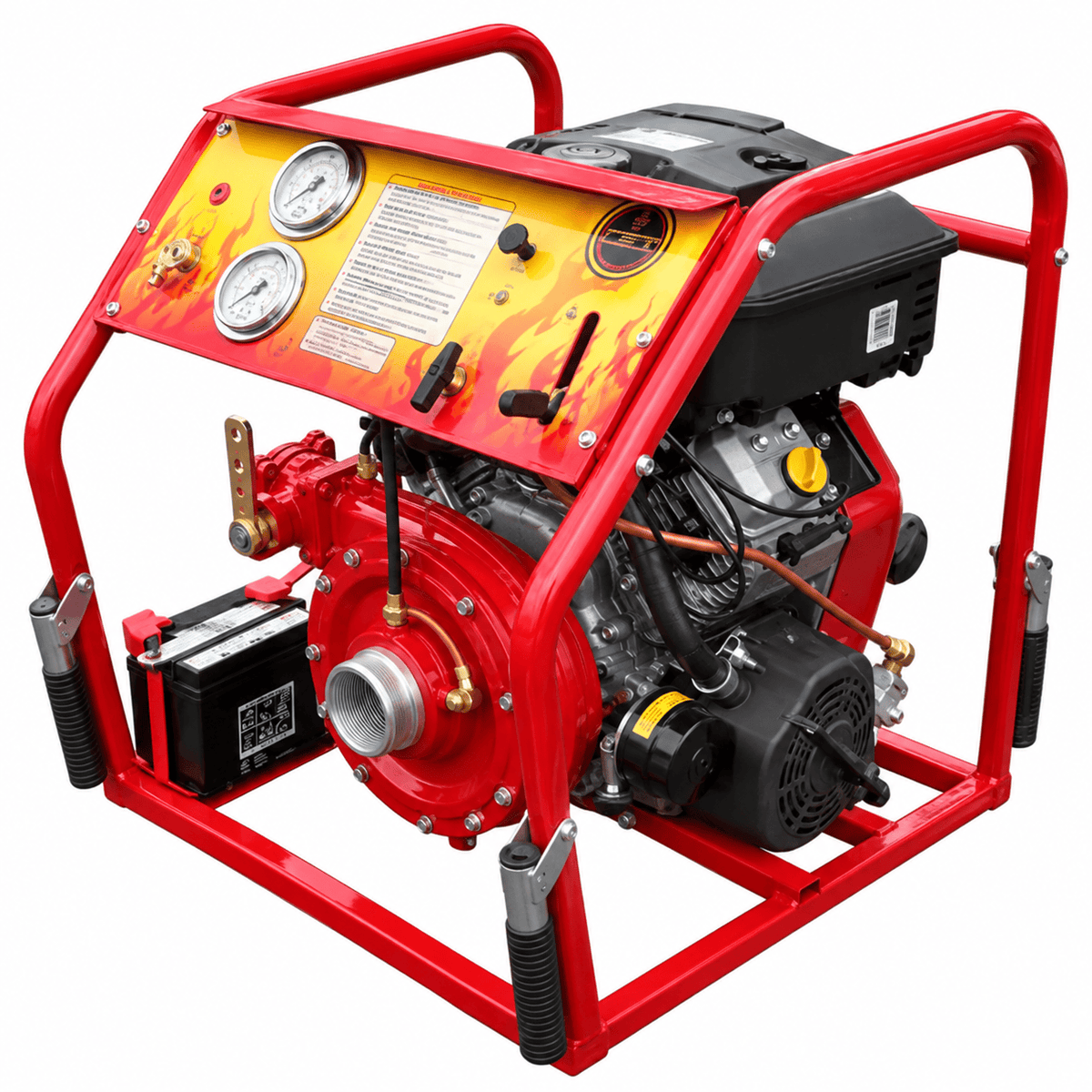 CET Portable Pumps Fire_Safety_USA 18 HP Portable High Volume Pump - Electric Start &amp; 1 Discharge Line