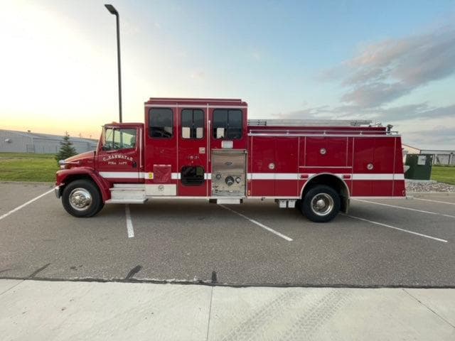 Fire Safety USA Used Fire Truck Fire_Safety_USA 1996 Freightliner Enclosed Top Mount Pumper