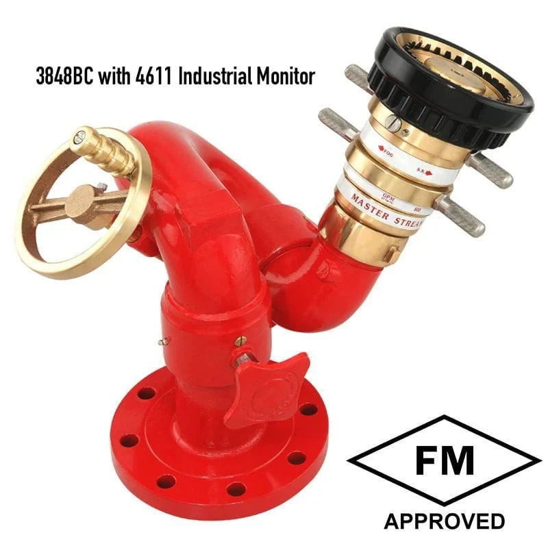 Fire Hose Nozzles Direct Monitors Fire_Safety_USA 2-1/2" Selectable Gallonage Monitor Nozzle 500-750-1000-1250 GPM