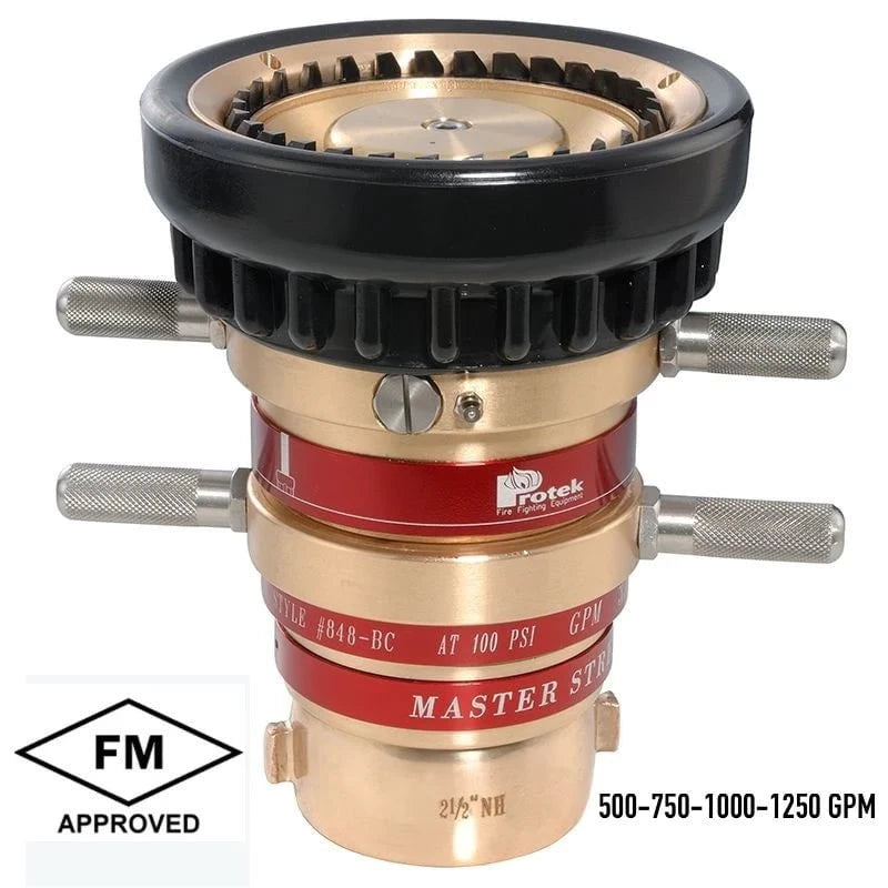 Fire Hose Nozzles Direct Monitors Fire_Safety_USA 2-1/2" Selectable Gallonage Monitor Nozzle 500-750-1000-1250 GPM