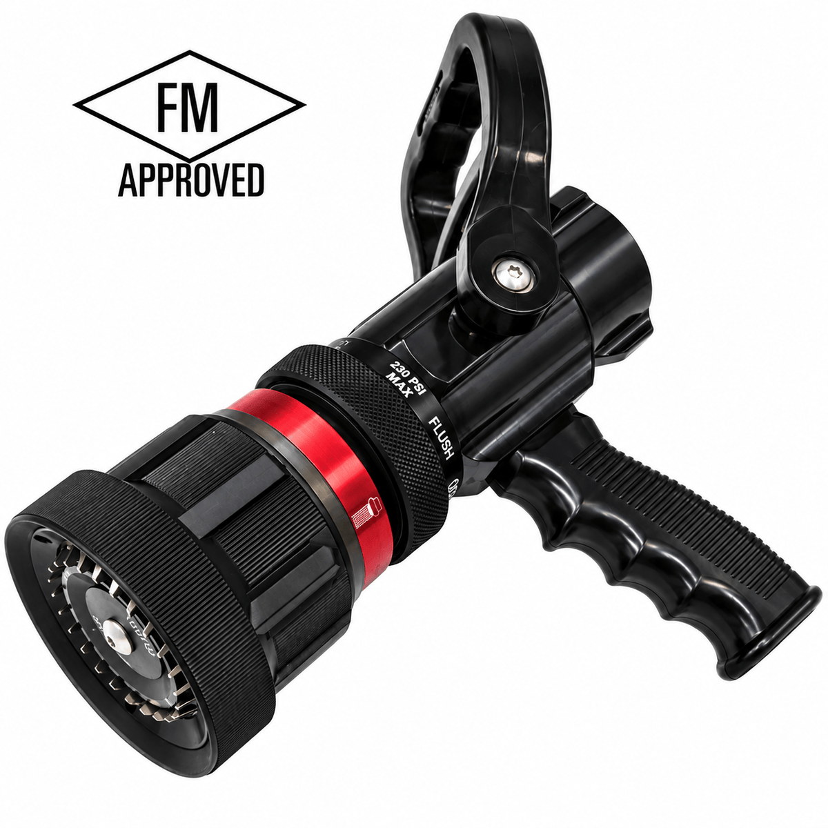 Ally Fire USA Nozzles Fire_Safety_USA 2.5" NH Selectable Gallonage Nozzle with Pistol Grip (30-200 GPM)