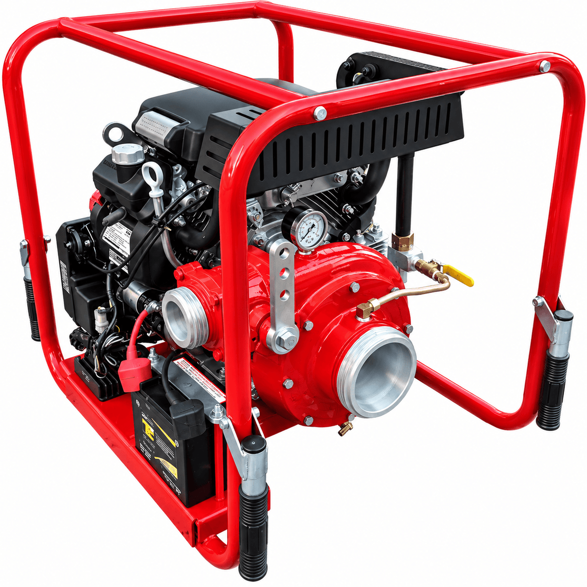 CET Portable Pumps Fire_Safety_USA 20 HP High Volume Skid Frame Pump - 1 Delivery Outlet