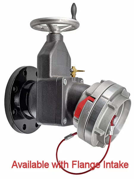 Harrington Gate Valve Fire_Safety_USA 25° Elbow 6” Gate Valve (Storz x NH Female Swivel Rocker Lug)