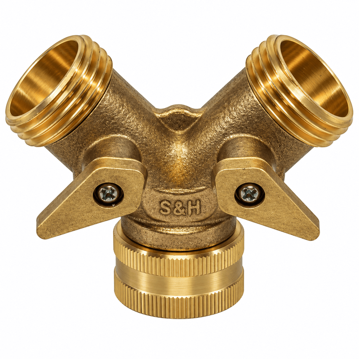 C & S Supply Wye Valve Fire_Safety_USA 3/4" Female Inlet x (2) 3/4" Male Outlet Wye Valve