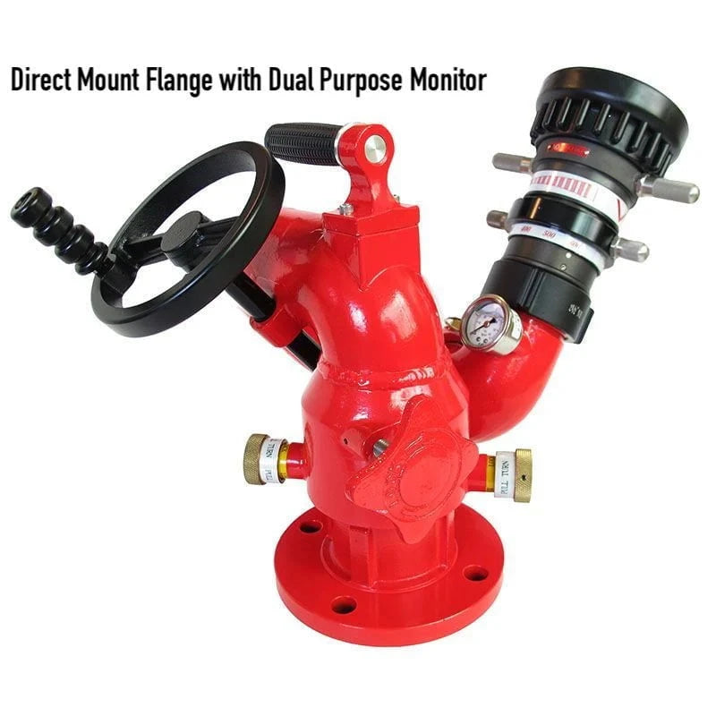 Fire Hose Nozzles Direct Nozzles Fire_Safety_USA 3" Direct Mount Flange Mount for Ground Monitors