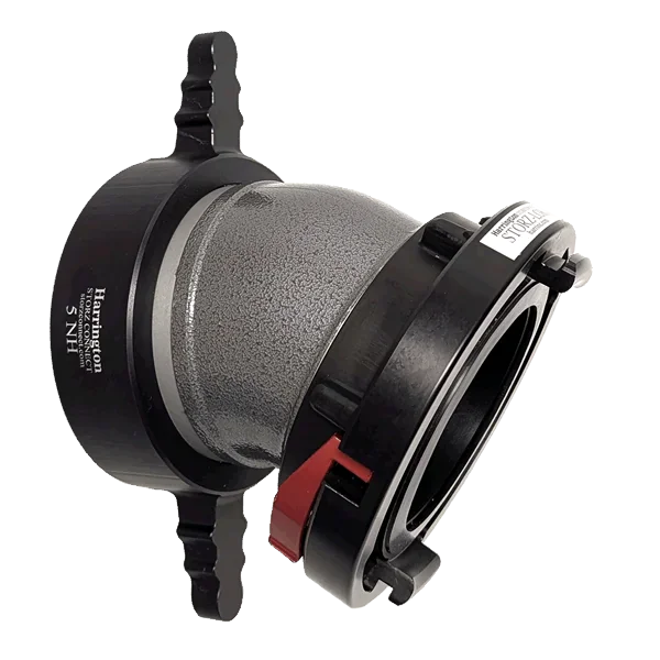 Harrington Elbows Fire_Safety_USA 30° Elbow Storz x NH Female Swivel Long Handle Adapter