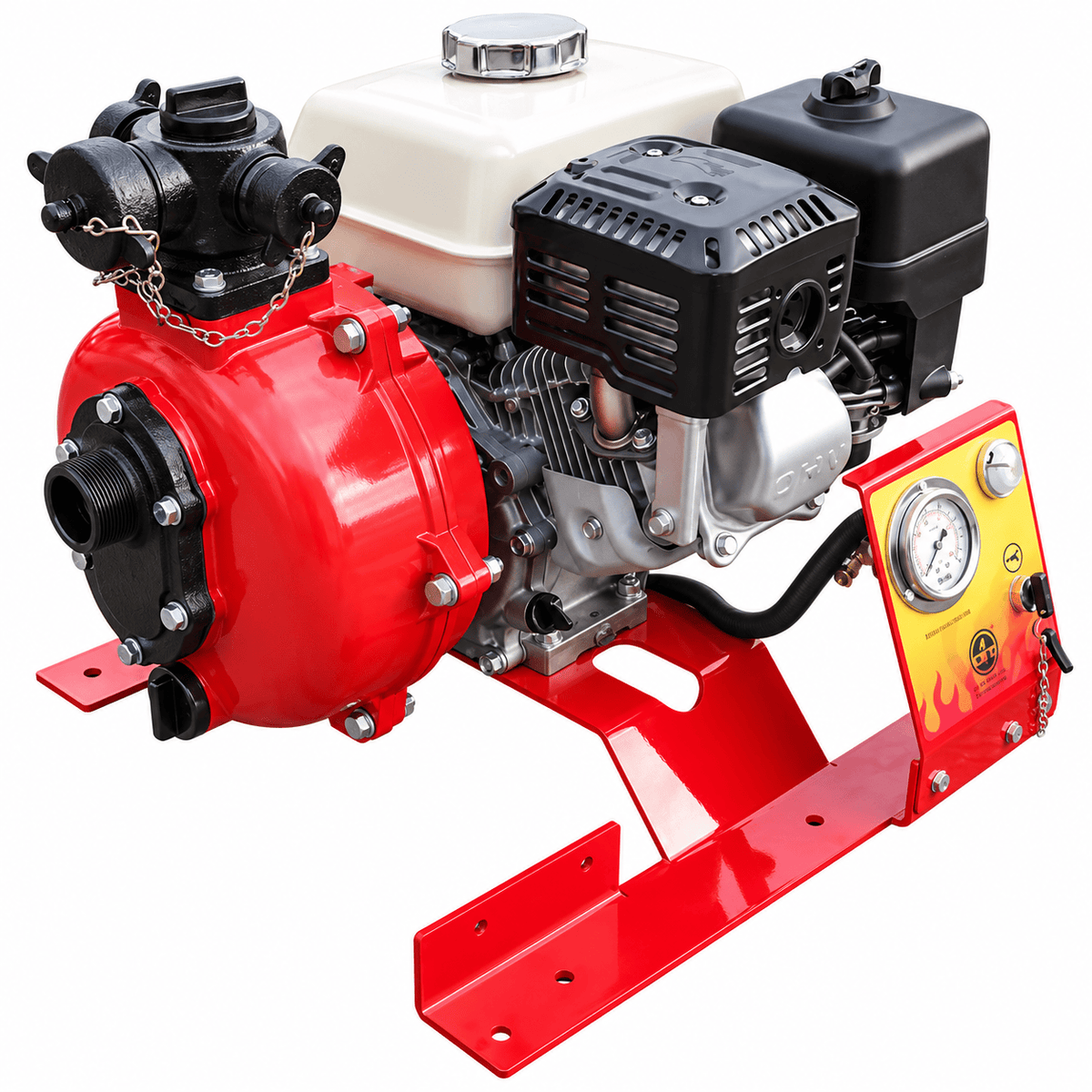 CET Skid Mounted Pumps Fire_Safety_USA 6 HP Skid Mounted High Pressure Pump - Electric Start