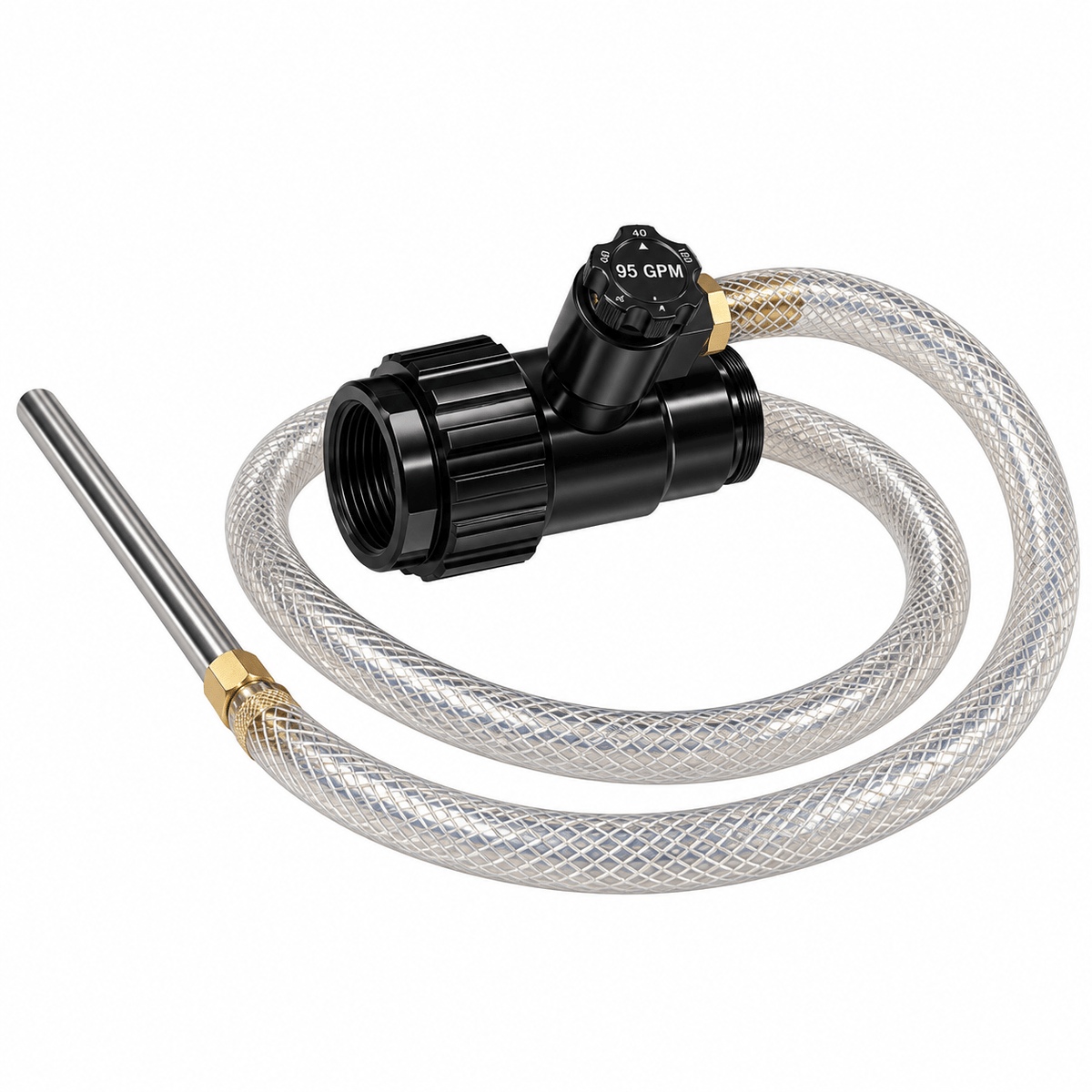 C & S Supply Foam Accessories Fire_Safety_USA 95 GPM Foam Eductor with Metering Dial and 1-1/2" Rigid Base