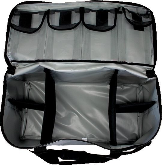 R & B Fabrication Firefighter Bags Fire_Safety_USA Gray Health Safety Kit Bag