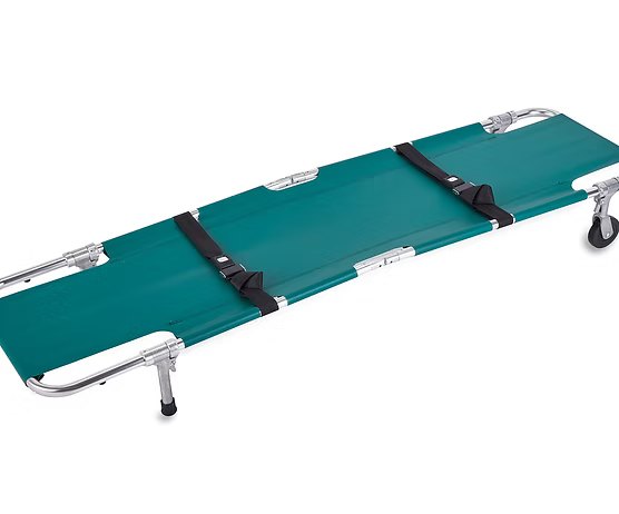 Junkin Safety Pole Stretcher Fire_Safety_USA Junkin Easy-Fold Wheeled Stretcher