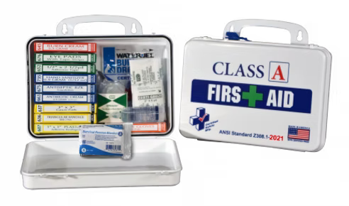 Junkin Safety First Aid Kit Fire_Safety_USA Junkin Class A 21 ANSI 16PW-18M First Aid Kit