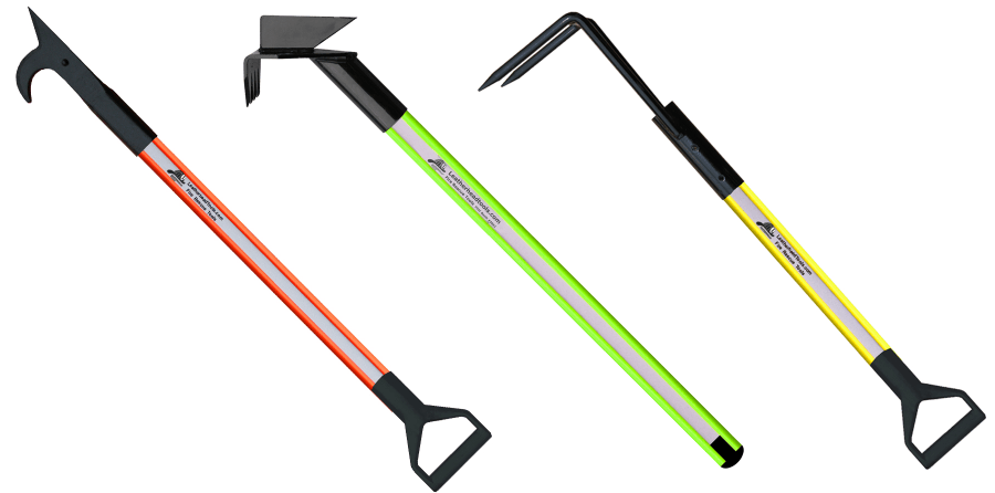 LeatherHead Tools Pike Pole Fire_Safety_USA American Hook Pike Pole Dog Bone I-Beam with Rubber Bumper