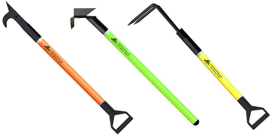 LeatherHead Tools Pike Pole Fire_Safety_USA American Hook Pike Pole Pro Lite with Rubber Bumper