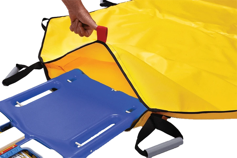R & B Fabrication Stretcher Fire_Safety_USA Bariatric Transfer Sheet with Pouch and Backboard Insert