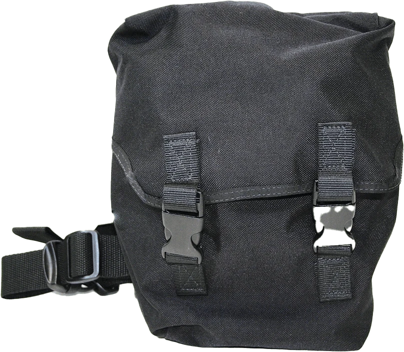 R & B Fabrication SCBA Mask Bags Fire_Safety_USA Black Deluxe Gas Mask/Respirator Bag