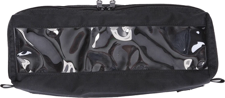 R & B Fabrication Bags and Packs Fire_Safety_USA BLACK POUCH WITH WINDOW 13 1/4″L x 4 1/4″W x 3 1/2″D