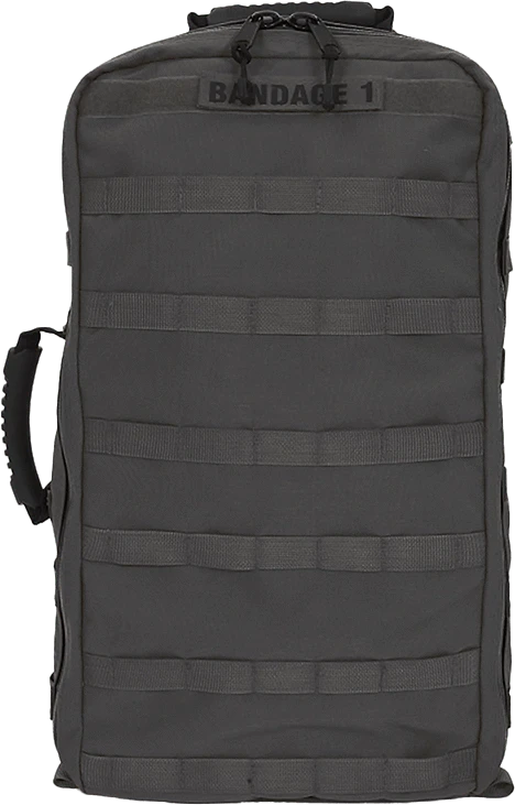 R & B Fabrication Medical Bags Fire_Safety_USA Black Tactical Medical Backpack