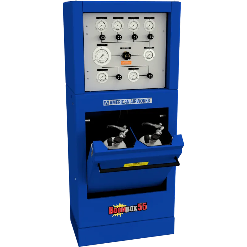 American Airworks Compressor Fire_Safety_USA BoomBox™ 5500 PSI Dual SCBA/SCUBA Containment Fill Station