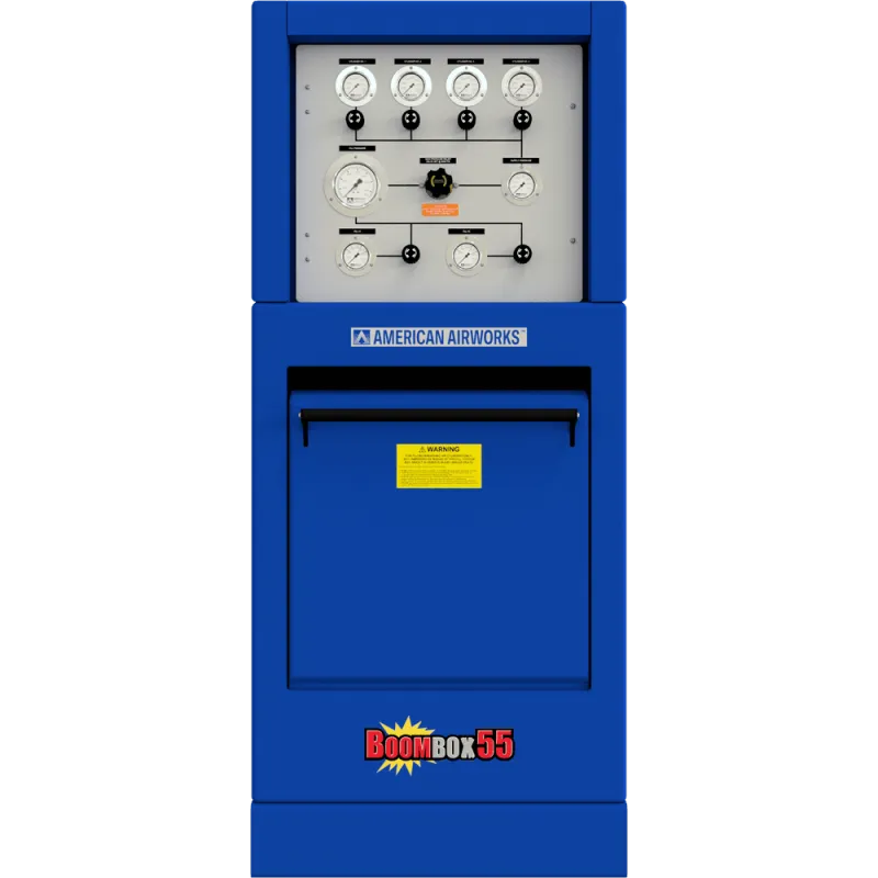 American Airworks Compressor Fire_Safety_USA BoomBox™ 5500 PSI Dual SCBA/SCUBA Containment Fill Station