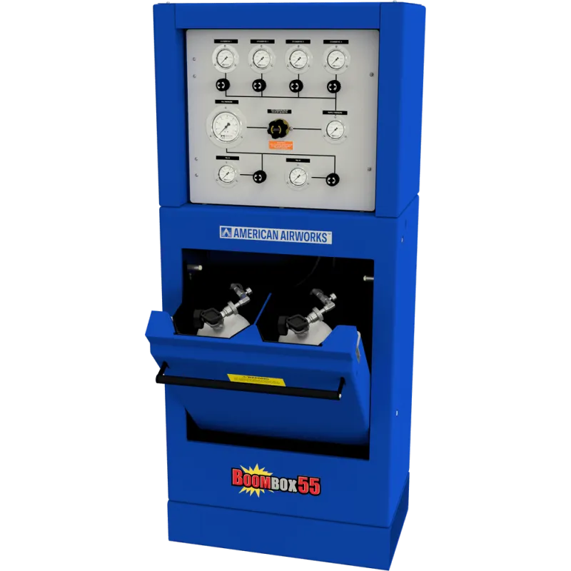 American Airworks Compressor Fire_Safety_USA BoomBox™ 5500 PSI Dual SCBA/SCUBA Containment Fill Station